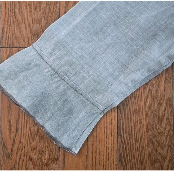 100% linen gray blazer  size L - Picture 4 of 7